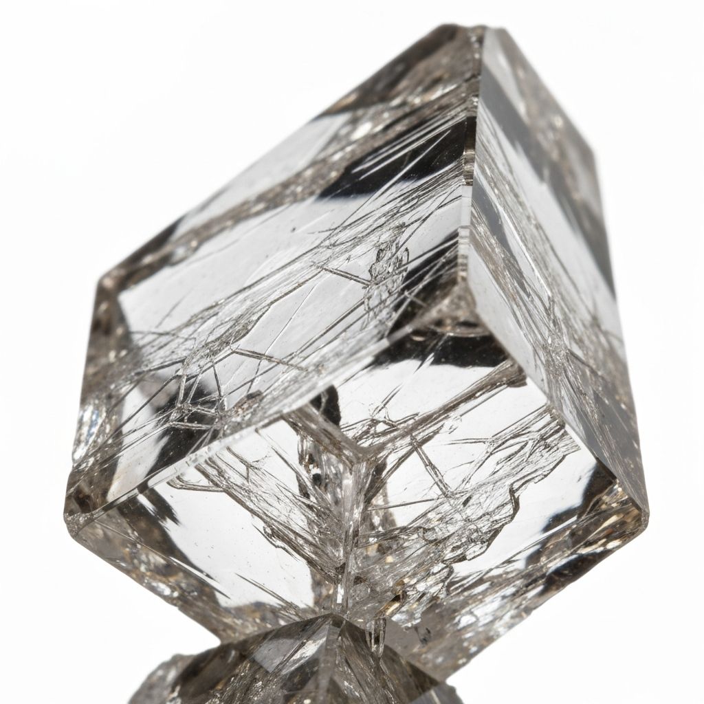 Natural mineral crystal structure